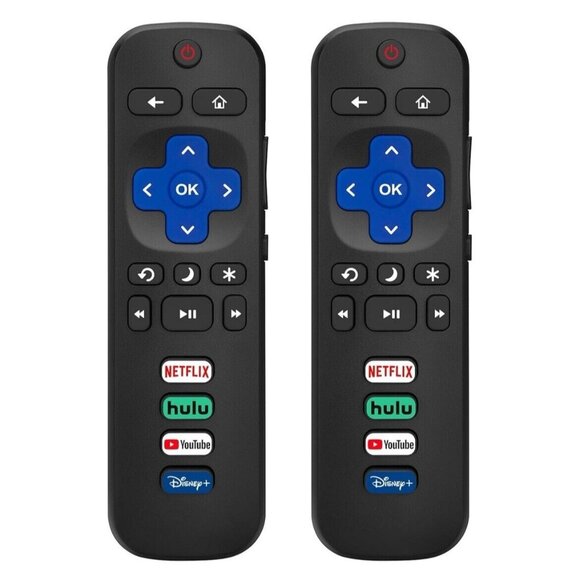 Replacement Remote Control for Roku TV All TCL Hisense Series Smart TVs, 2 Pack - Picture 8 of 8